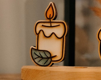 Candle Autumn ornament for Grimms Birthdayring