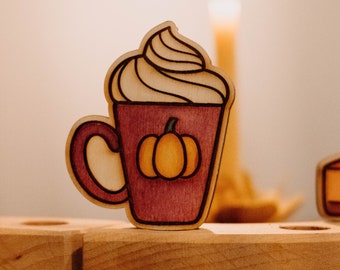 Pumpkin mug autumn ornament for grimms birthdayring