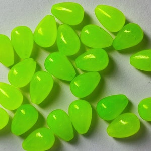 Jade Quartz Smooth Polished Top Drill Inverted Teardrop Briolette Beads/ Size 8x12MM /  10 Pcs. / Top Half Drill / Gemstone for Jewelry