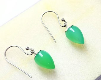 Orecchini A Goccia In Labradorite Naturale E Argento 925 – Cerchio 12mm
