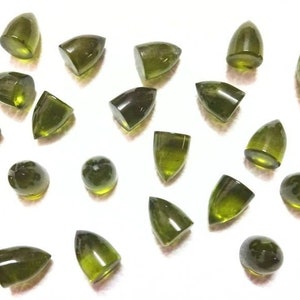 Vessonite Bullet Shape Cabochon / 10 Pcs / Size 6x8 MM / Bullet Cabochon / Semi Precious Gems for Jewelry Making
