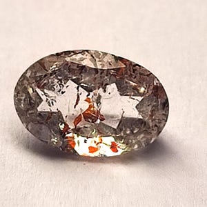 Super Seven Kristal: Ovaal geslepen steen, Melody Stone, 7x11x4 mm, 2,25 karaat