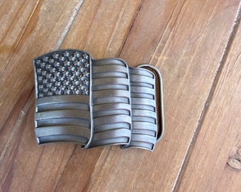 Vintage American Flag Belt Buckle