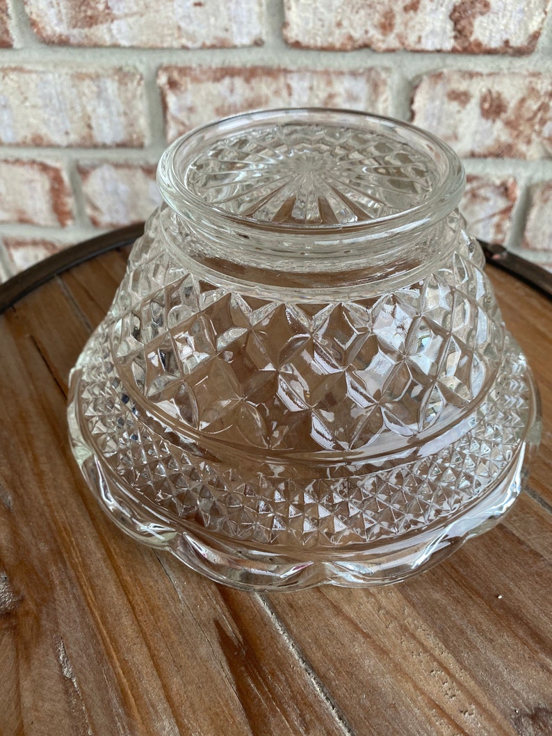 1960s Anchor Hocking Wexford Round Serving Bowl Clear Pressed - Etsy