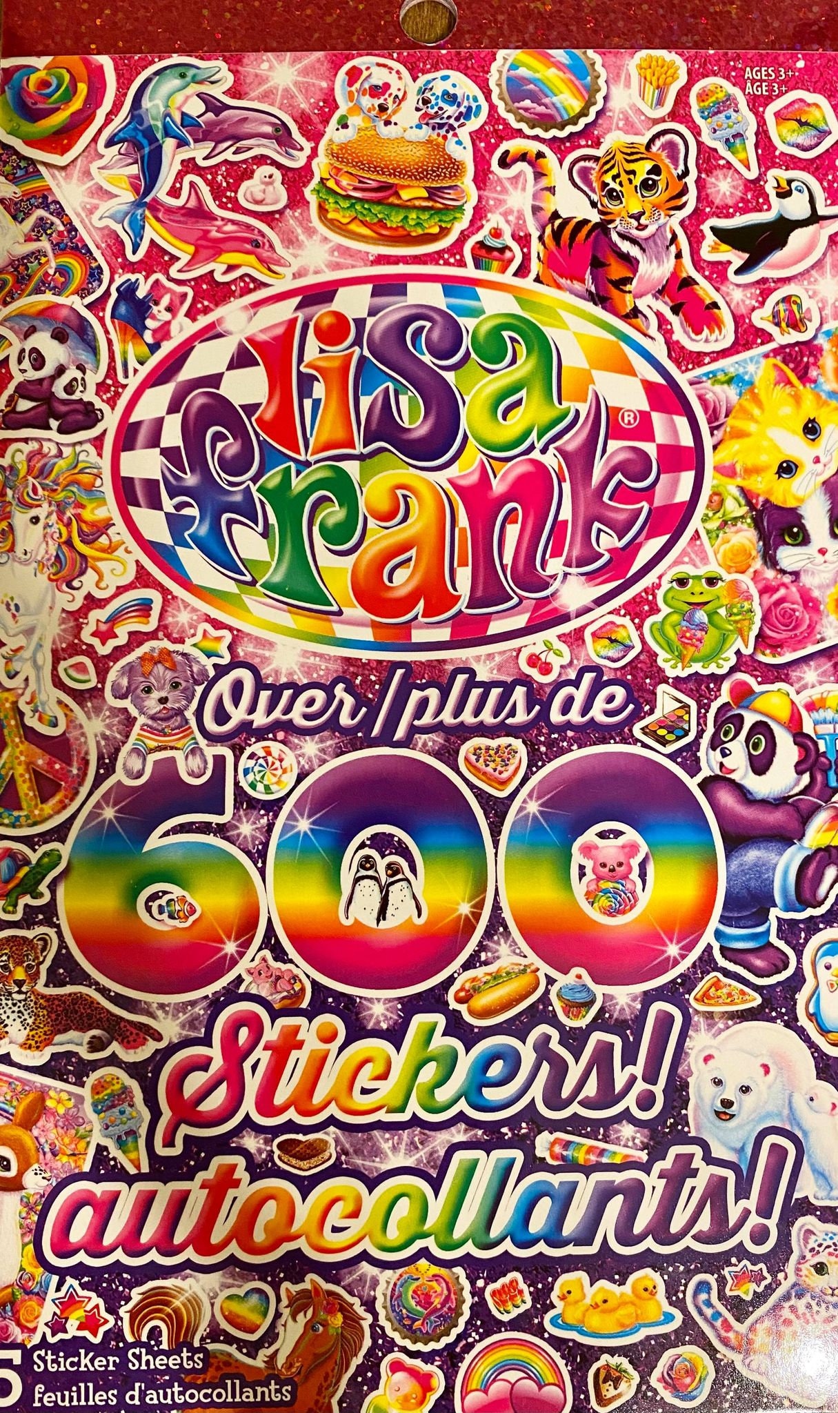 Lisa Frank Sticker Book Over 600 Stickers | Etsy