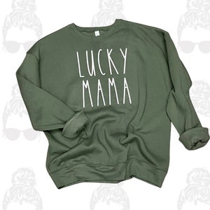Lucky Mama Sweatshirt | Crewneck | Mama Sweatshirt | Mama Shirt | St. Patrick’s Day | St. patty’s | Gift for Mom|Lucky |Lucky Mom|Mama