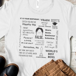 The Office TV Show Shirt|Michael Scott|It is your birthday|Dunder Mifflin|The Office Gifts|Dwight Schrute|Worlds Best Boss