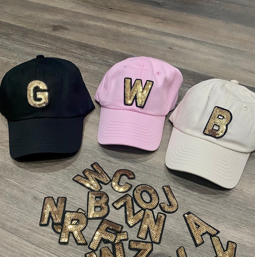 Youth Letter Patch Hat Personalized Hat chenille Patch Etsy