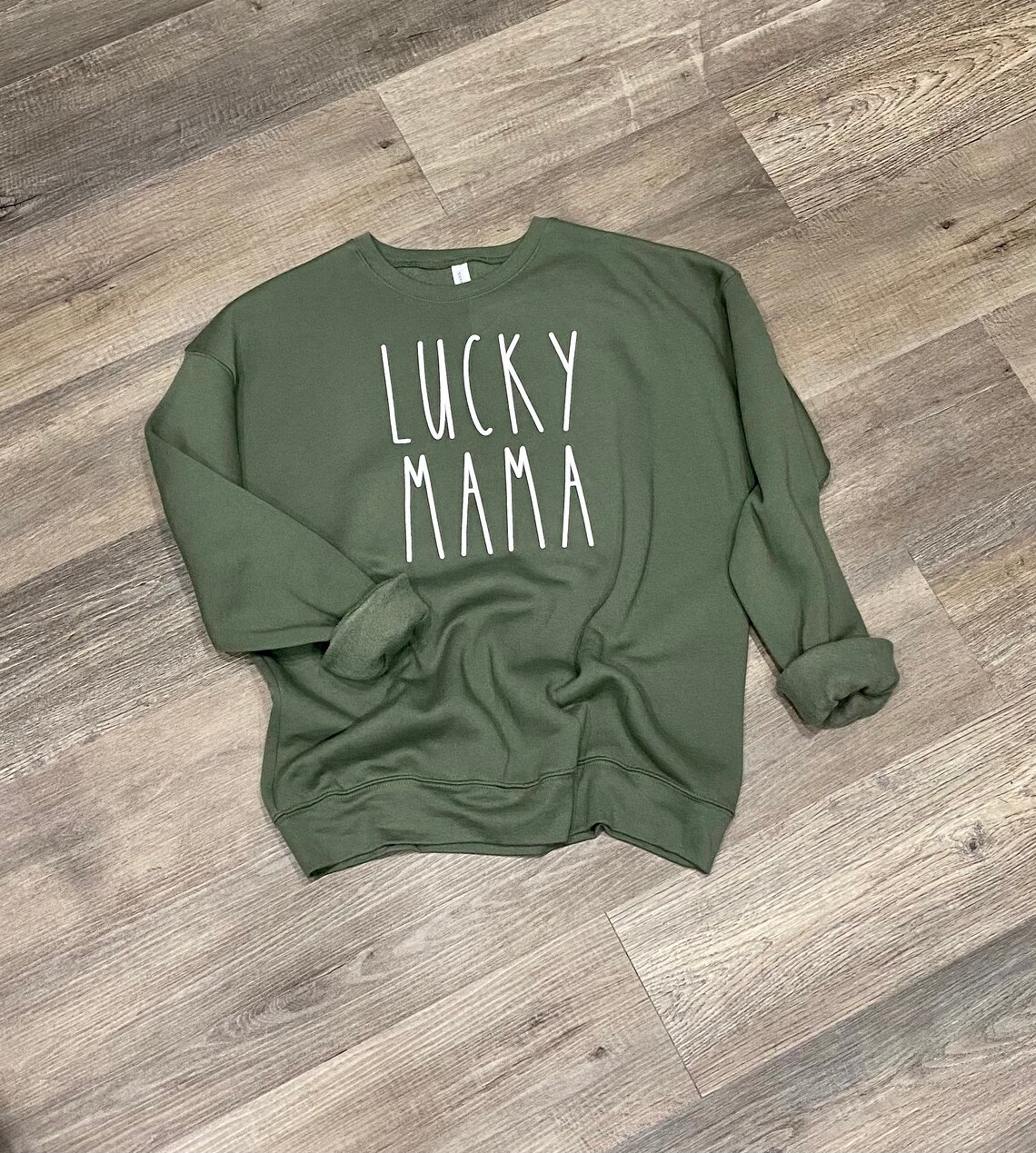 Lucky Mama Sweatshirt crewneck mama sweatshirt mama Etsy