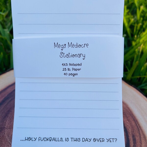 Funny Notepad Etsy