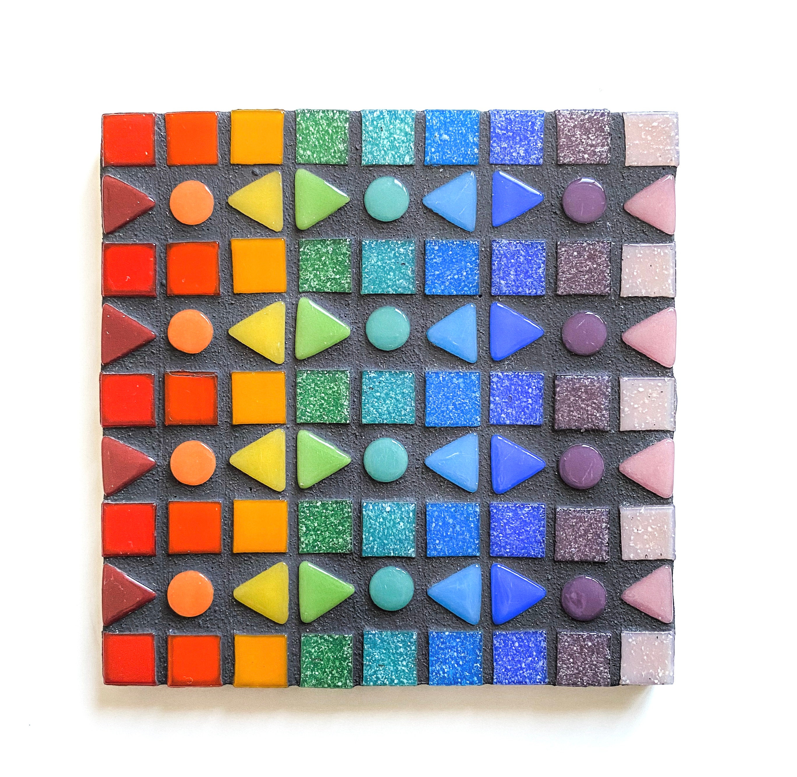 DIY Mosaic Kit Rainbow Coaster Etsy