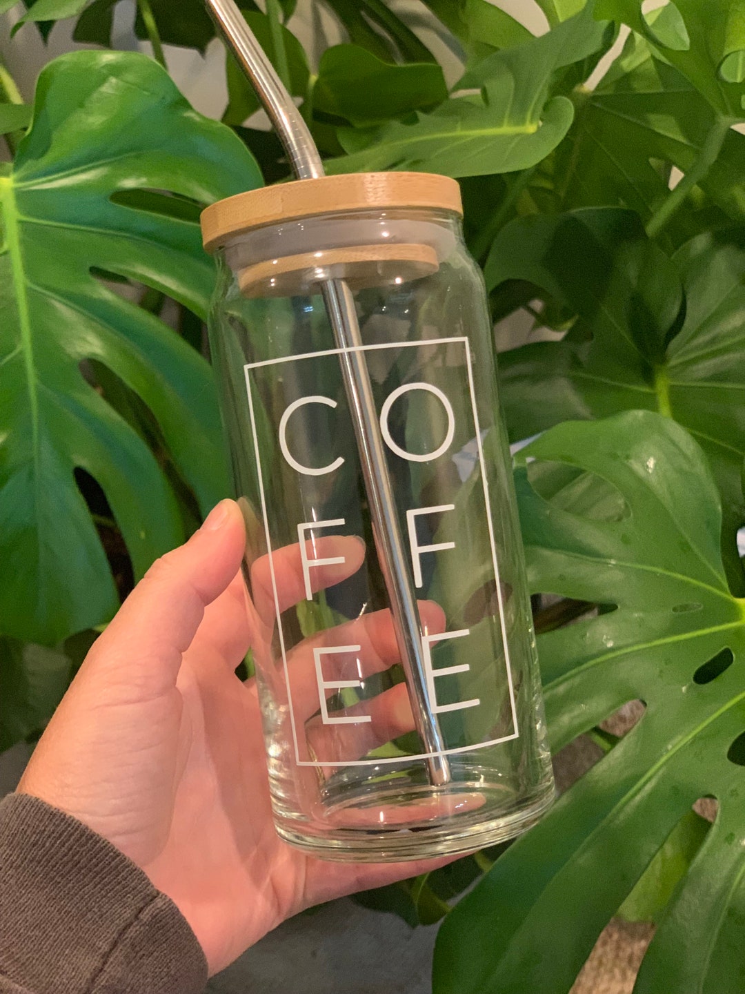 Coffee Beer Can Glass, Iced Coffee Glass, Coffee Glass, Beer Can Glass