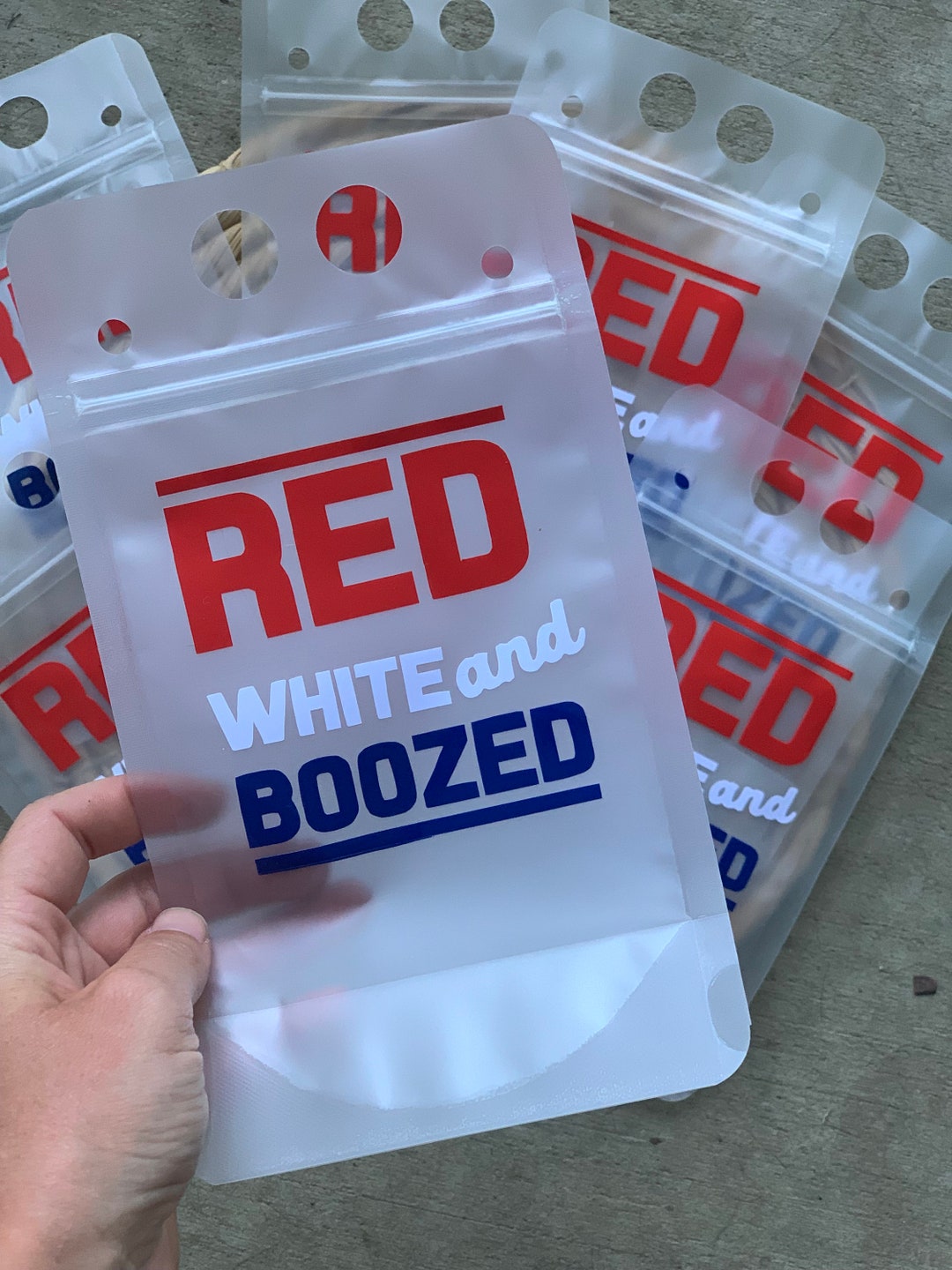 Reusable Drink Pouch Adult Drink Pouch Reusable Drink Bag Booze Bag 4th