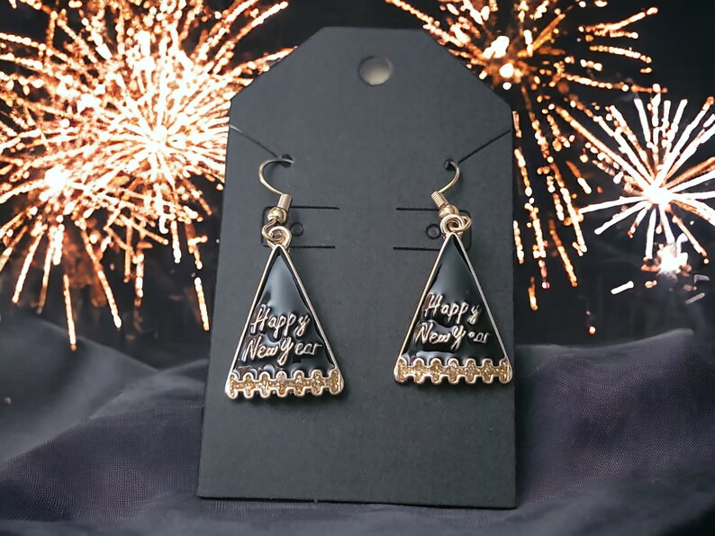 New Year's Eve Earrings, NYE Party Hats Etsy
