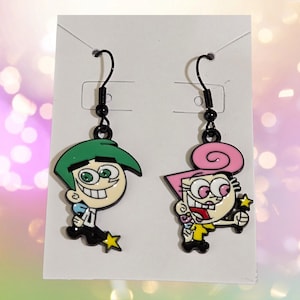 Earrings, Cosmo and Wanda