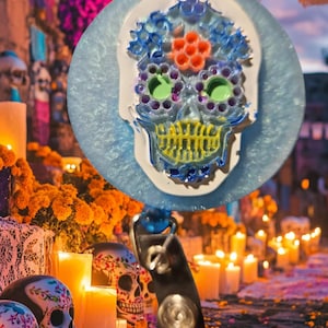 Badge Holder, Day of the Dead