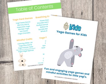 Kinder Yoga Spiele: Achtsame Aktivitäten & Posen (PDF Download)