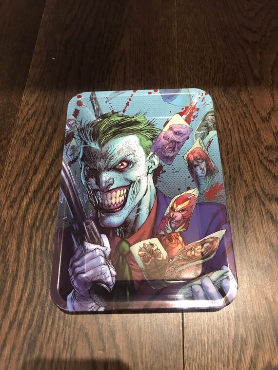 Joker Herb Rolling Tray Small Compact Etsy