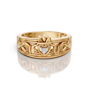 Claddagh Irish Friendship Ring Unique Celtic Claddagh Ring Friendship Love Ring For Her Unique Claddagh Wedding Ring Celtic Engagement Ring