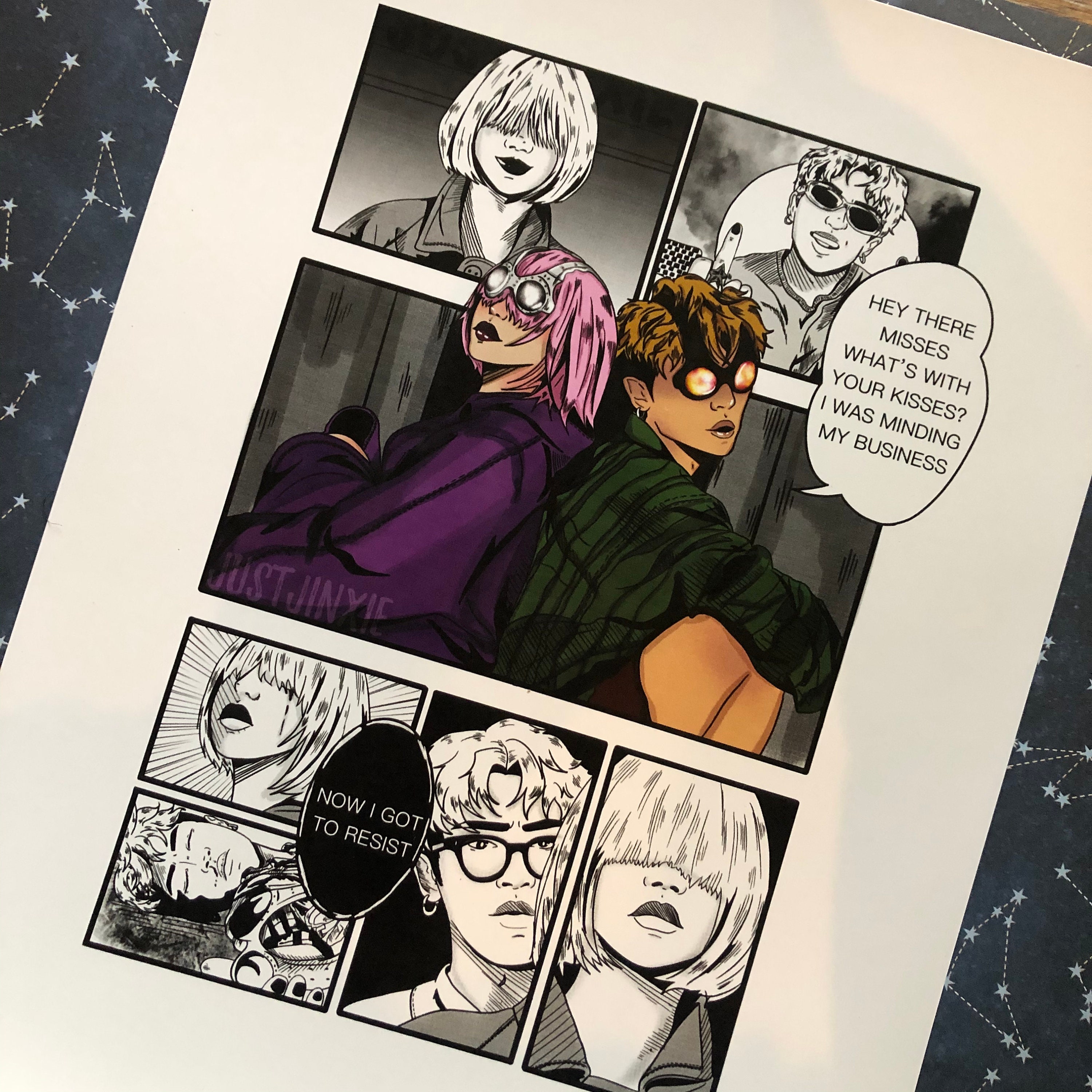 Dpr Live Yellow Cab Manga Styled A4 Art Print - Etsy