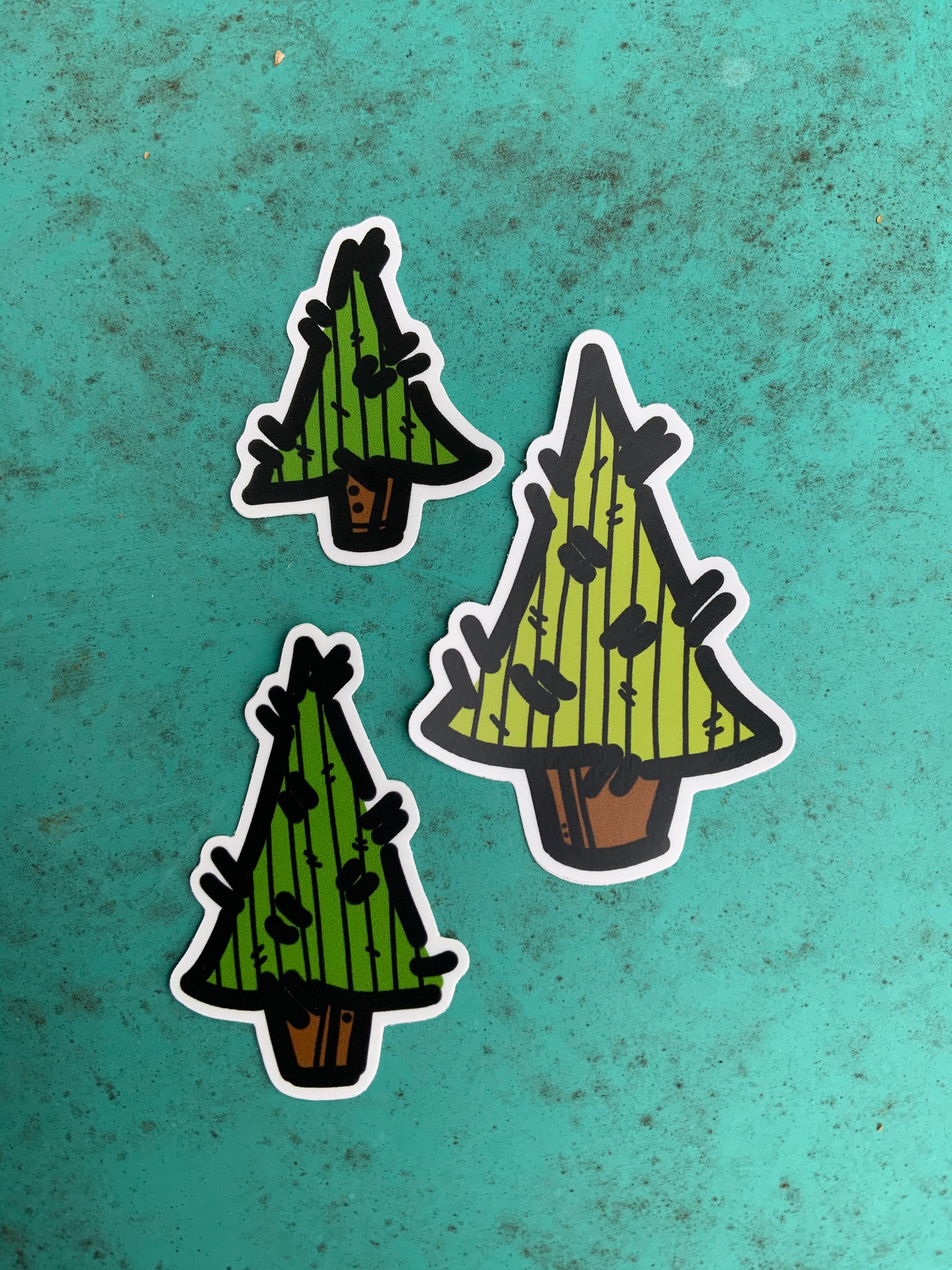 Evergreen Tree Sticker Pack - Etsy