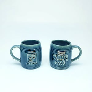 ヴィンテージ イスラエル陶器アート ラピッド ビールジョッキ ペア