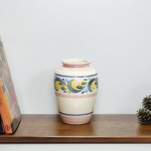 Vintage Israeli Pottery Art Decoramic Netanya Decorative Vase