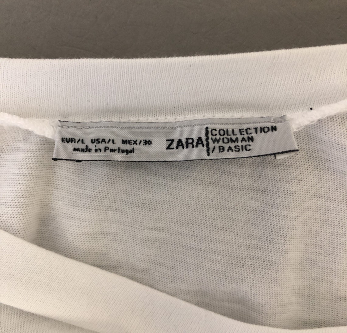 Zara White Printed Women T-Shirt UK-16 | Etsy