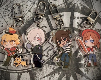 Identity V VALE Acrylic Charms | Victor Grantz | Andrew Kreiss | Luca Balsa | Edgar Valden keychain