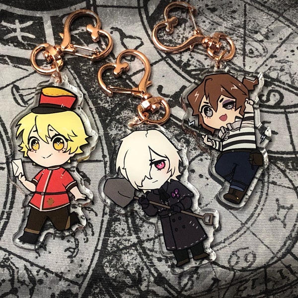 Identity V VAL Acrylic Charm | Victor Grantz | Andrew Kreiss | Luca Balsa keychains