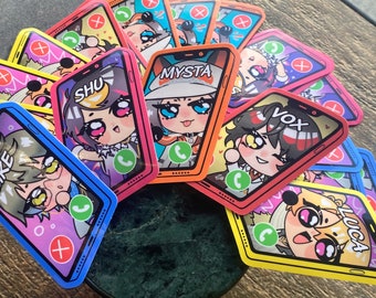 Nijisanji EN Luxiem Phone Stickers | Laminated Vinyl Sticker | Water Resistant, Scratch Resistant