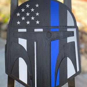 Mandalorian Star Wars Thin Blue Line