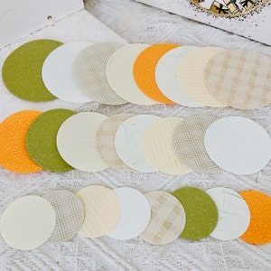 Mixed Colour Circle Die Cuts Set 24pcs｜Journal Emphera Notepaper