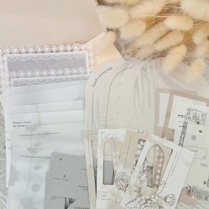 Mixed Note Paper Set｜Neutral Toned｜Paper Inserts Journaling Craft Planner Notebook Bujo
