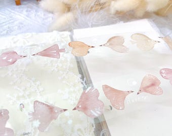 NEW Fairy Maru Birdsong 2 Glossy PET Tape + Release Paper｜1 Loop｜Love Birds