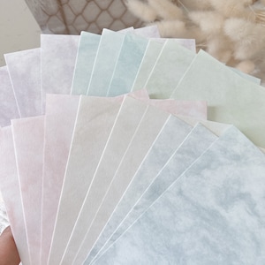 A6/A5 Mixed Paper Set 12 Sheets｜6 Colour｜Paper Inserts Journaling Craft Planner Notebook Junk