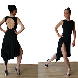 DR146H Argentine Tango Open back practice dress