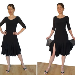 DR079 Beginners Dress for Ballroom, Latin, Salsa, Tango, Social dance - various colours