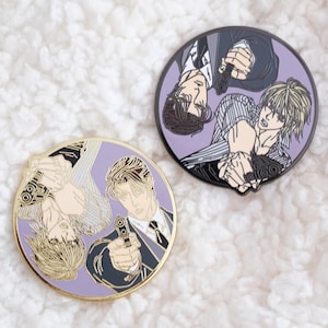 Pines de esmalte circulares &quot;Finder&quot; de BL Yaoi: pareja de chicos enamorados de manga y manhwa - Regalo de Fujoshi