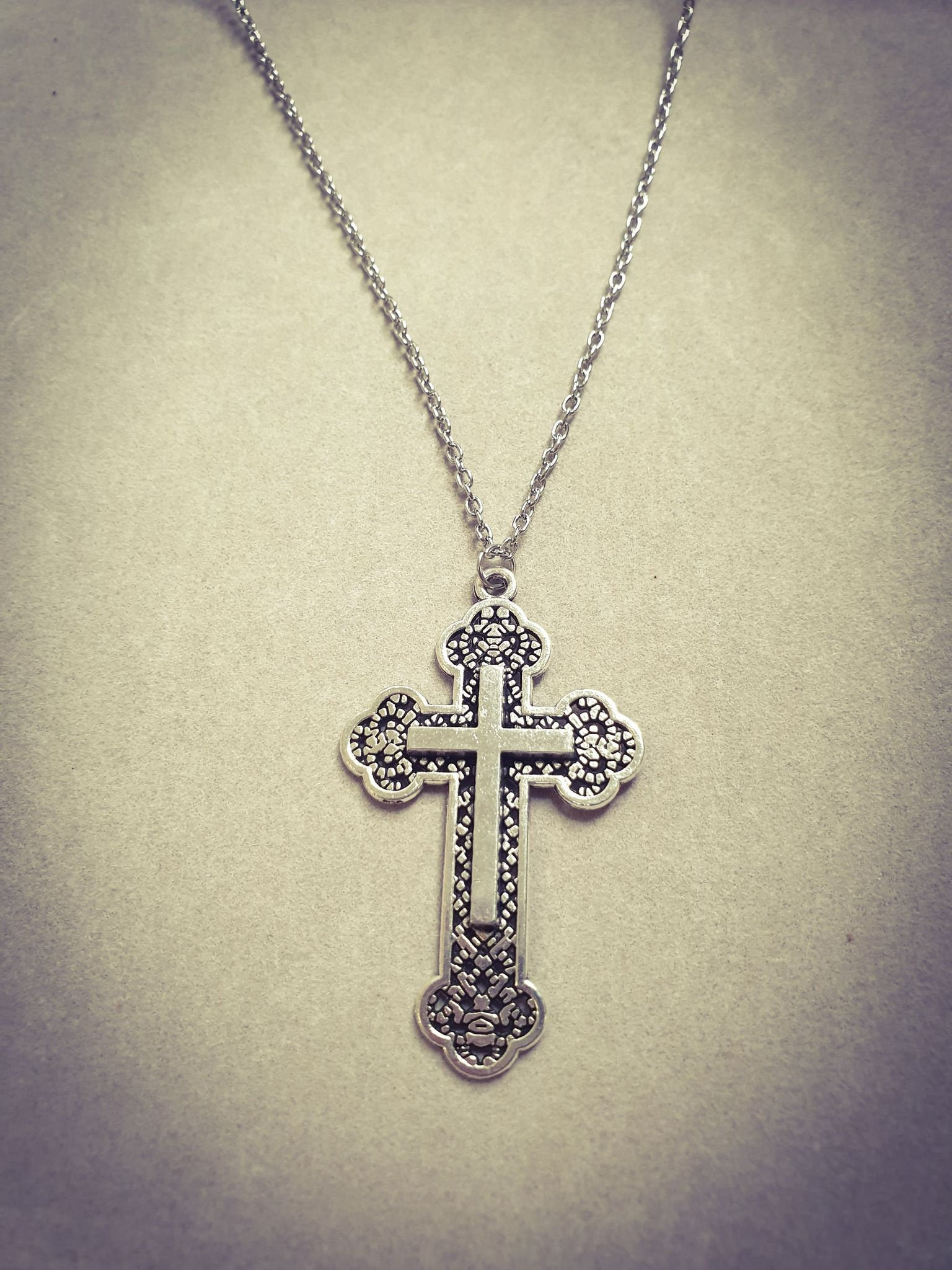 Christian cross necklace Etsy