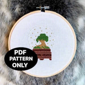 PDF ONLY Willow Snow Globe Inspired Cross Stitch Pattern