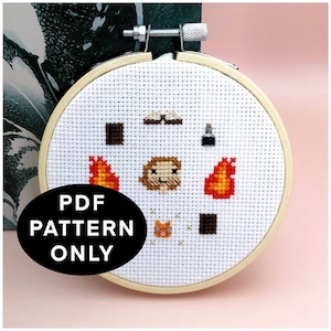 PDF ONLY Critical Role Inspired Caleb Widogast Cross Stitch Pattern