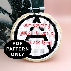 PDF ONLY Lover Inspired Swiftie Anarchy Cross Stitch Pattern
