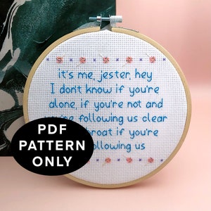 Critical Role Inspired Jester&#39;s Message Cross Stitch Pattern