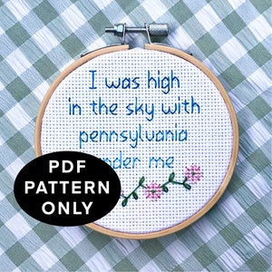 ALLEEN PDF Folklore geïnspireerd Pennsylvania Under Me Cross Stitch patroon