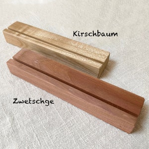 Porta cartoline, legno naturale, utilizzabile come supporto per foto o segnaposto per matrimoni, compleanni e altre celebrazioni, lunghezza 14 cm