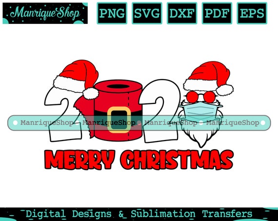 Download Merry Christmas 2020 SVG Santa Mask SVG Christmas Santa ...