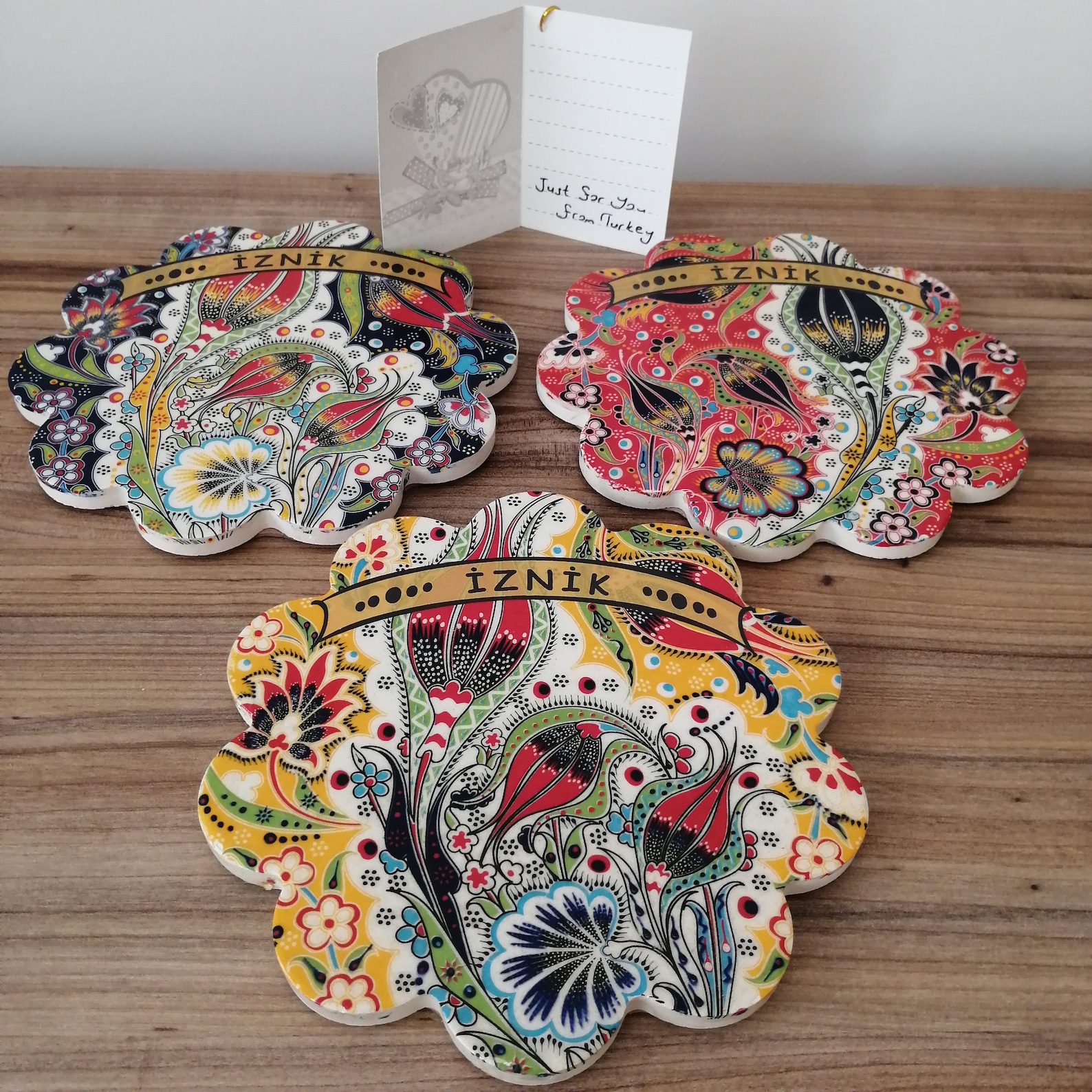 Turkish Ceramic Trivet for Hot Dishes Ceramic Trivets Tile Etsy