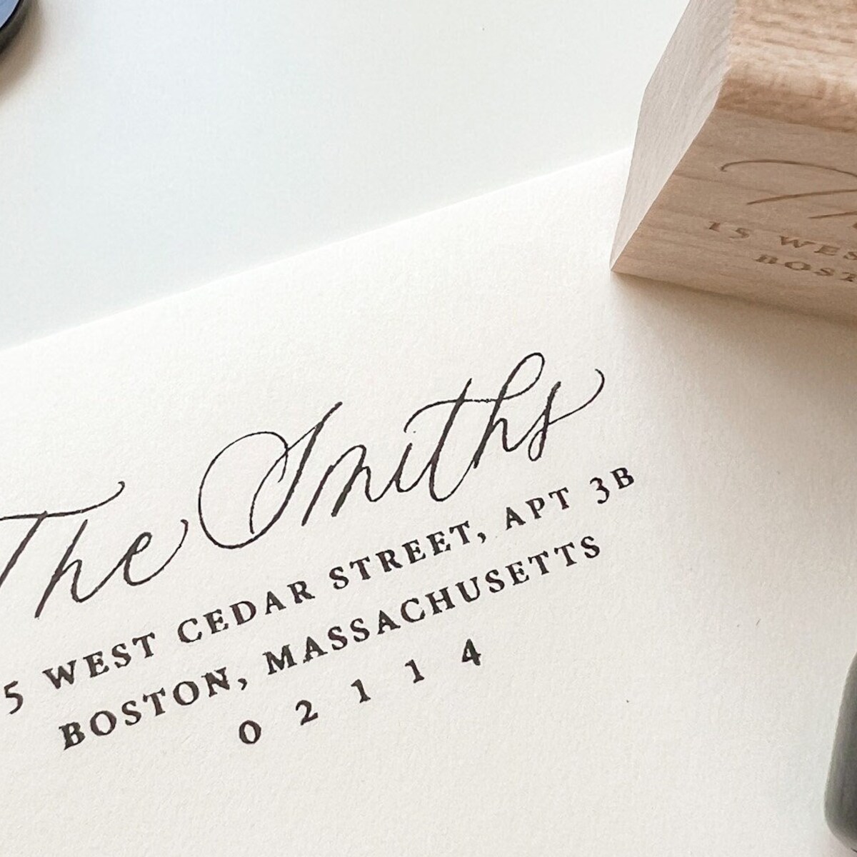 Custom Return Address Stamp, Calligraphy Name Stamp, Rubber Stamp, Self Inking Stamp, Wedding Gift, Housewarming Gift, Realtor Gift - Etsy