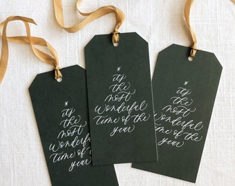 It's the Most Wonderful Time of the Year Christmas Gift Tags | Holiday Gift Tags | Christmas Gift Wrap | Christmas Present Tags | Gift Label